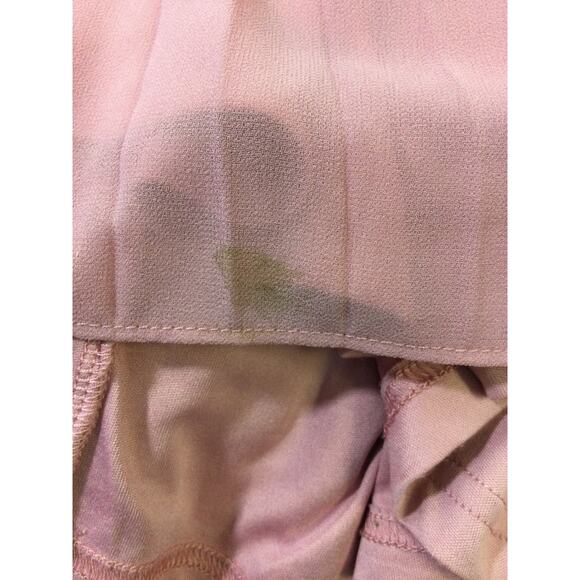 LULU'S  XS Mesmerizing Essence Pink Pleated Backless Tiered Maxi Dress B91 - Picture 10 of 10